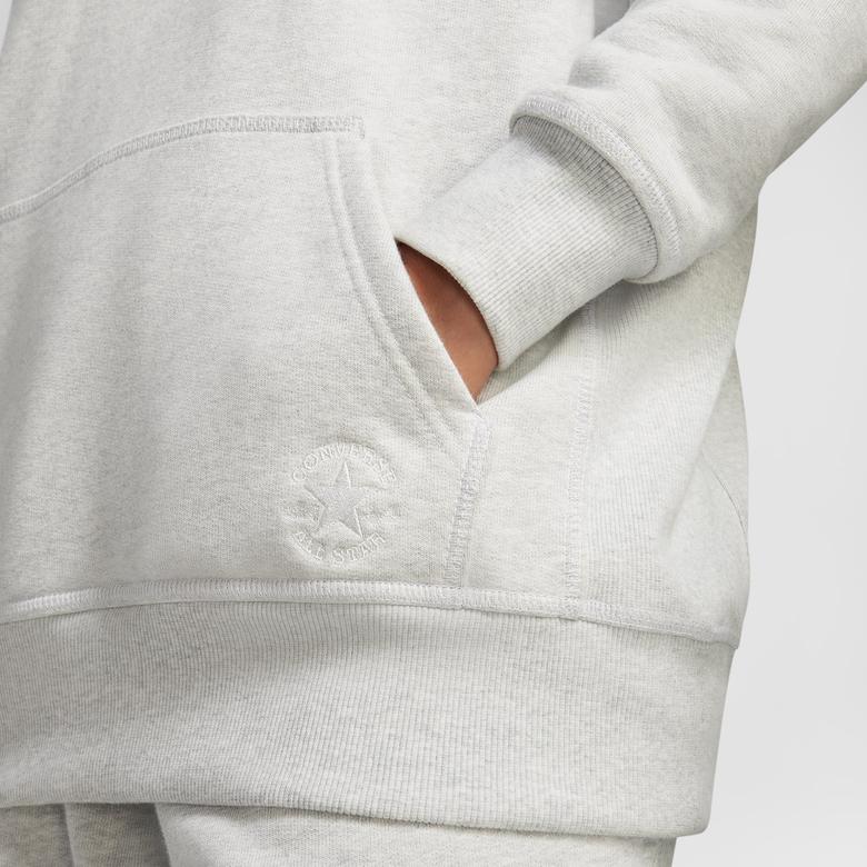 Converse Unisex Loose Fit Gri Sweatshirt