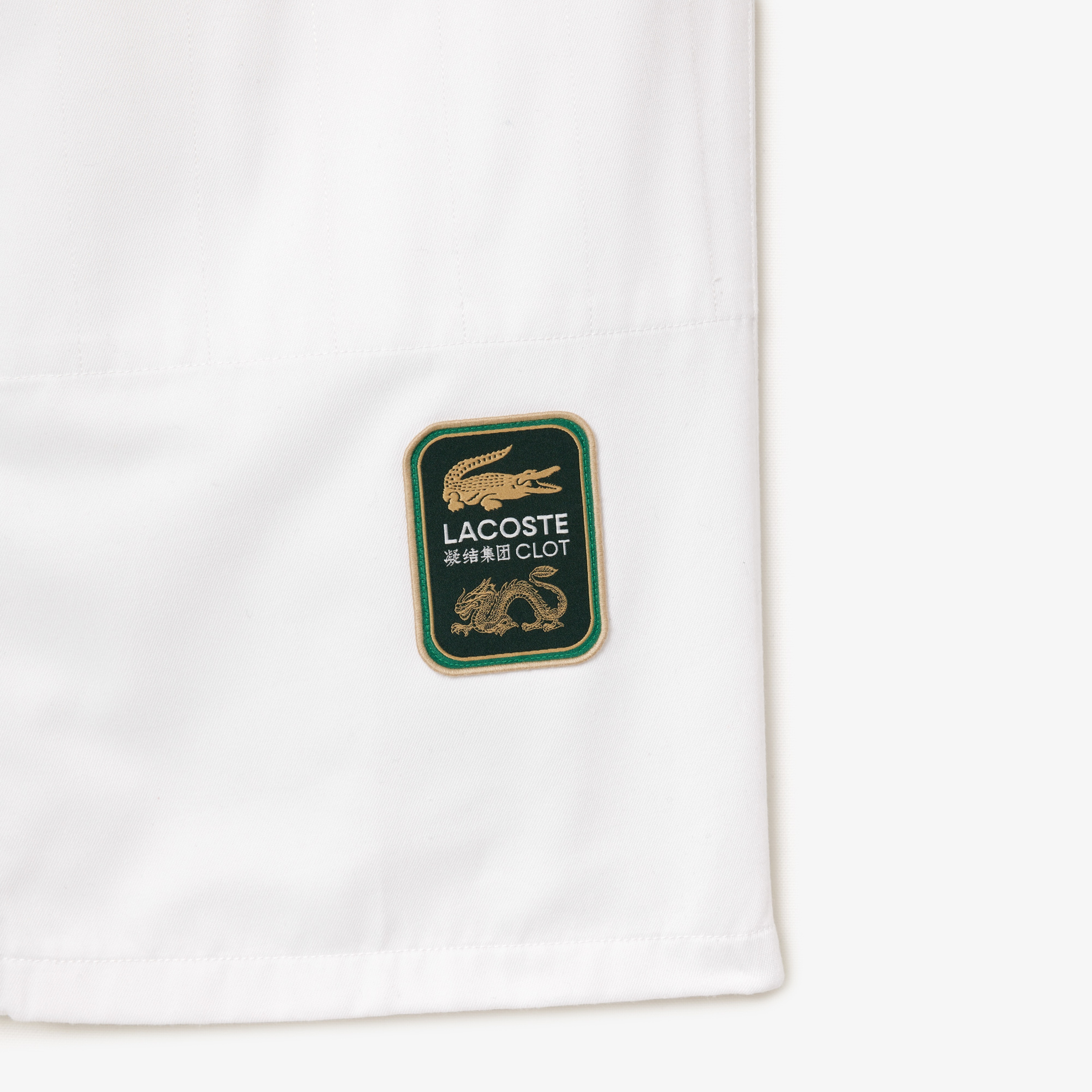 CLOT Unisex Relaxed Fit Baskılı Beyaz Eşofman Altı