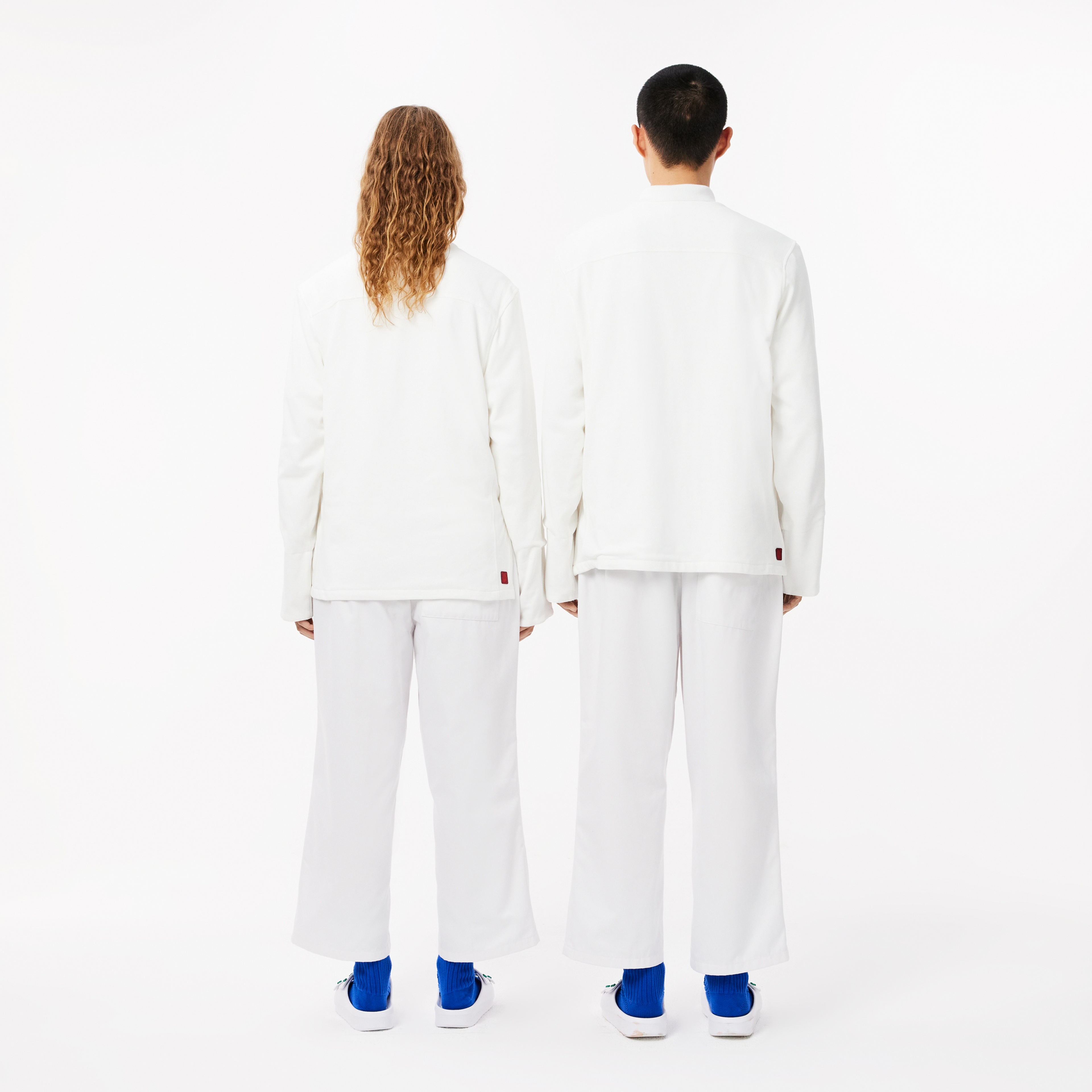 CLOT Unisex Relaxed Fit Baskılı Beyaz Eşofman Altı