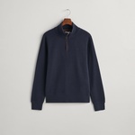 GANT Erkek Lacivert Regular Fit Yarım Fermuarlı Sweatshirt