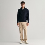 GANT Erkek Lacivert Regular Fit Yarım Fermuarlı Kazak