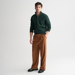 GANT Erkek Yeşil Regular Fit Yarım Fermuarlı Sweatshirt