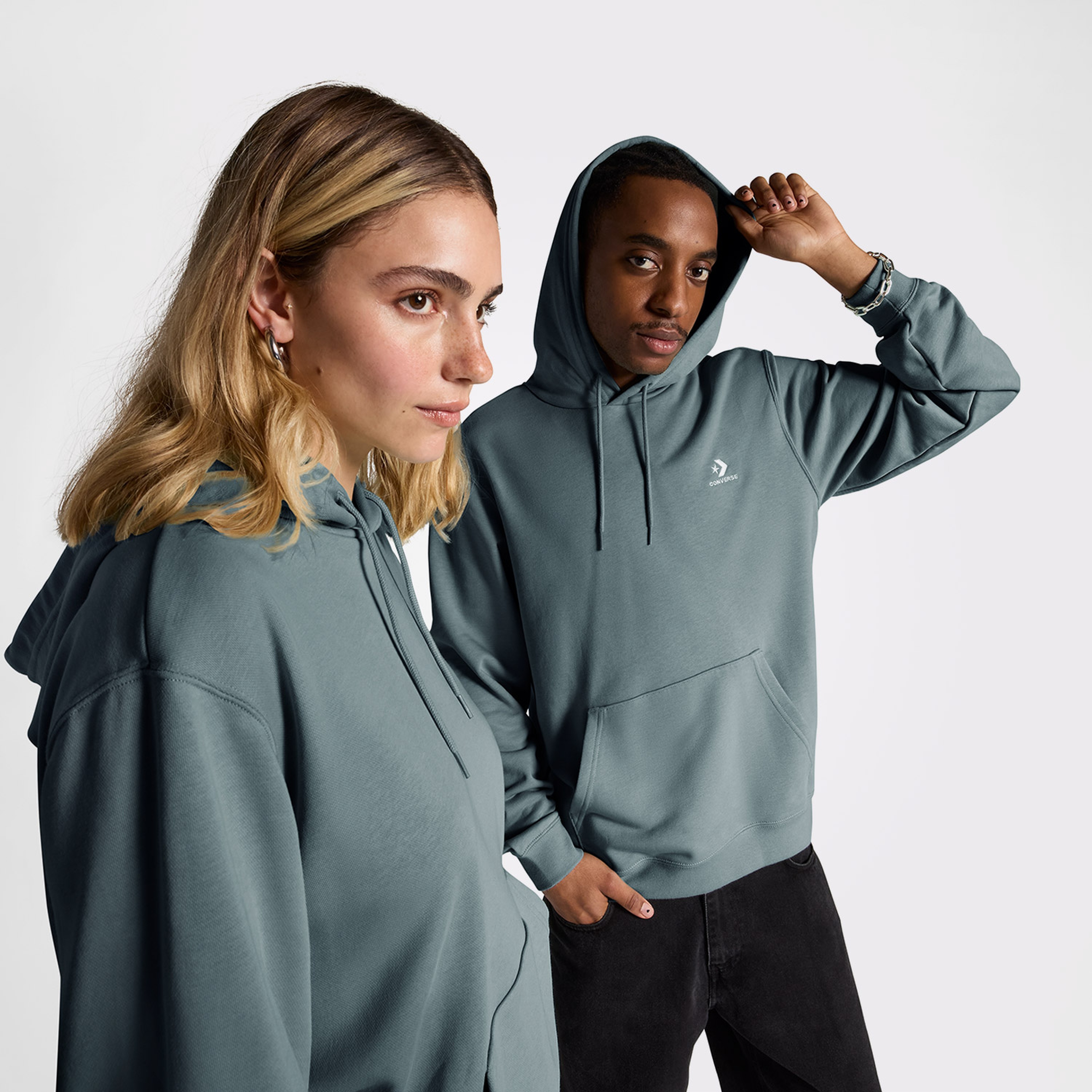 Converse Go-To Unisex Yeşil Hoodie