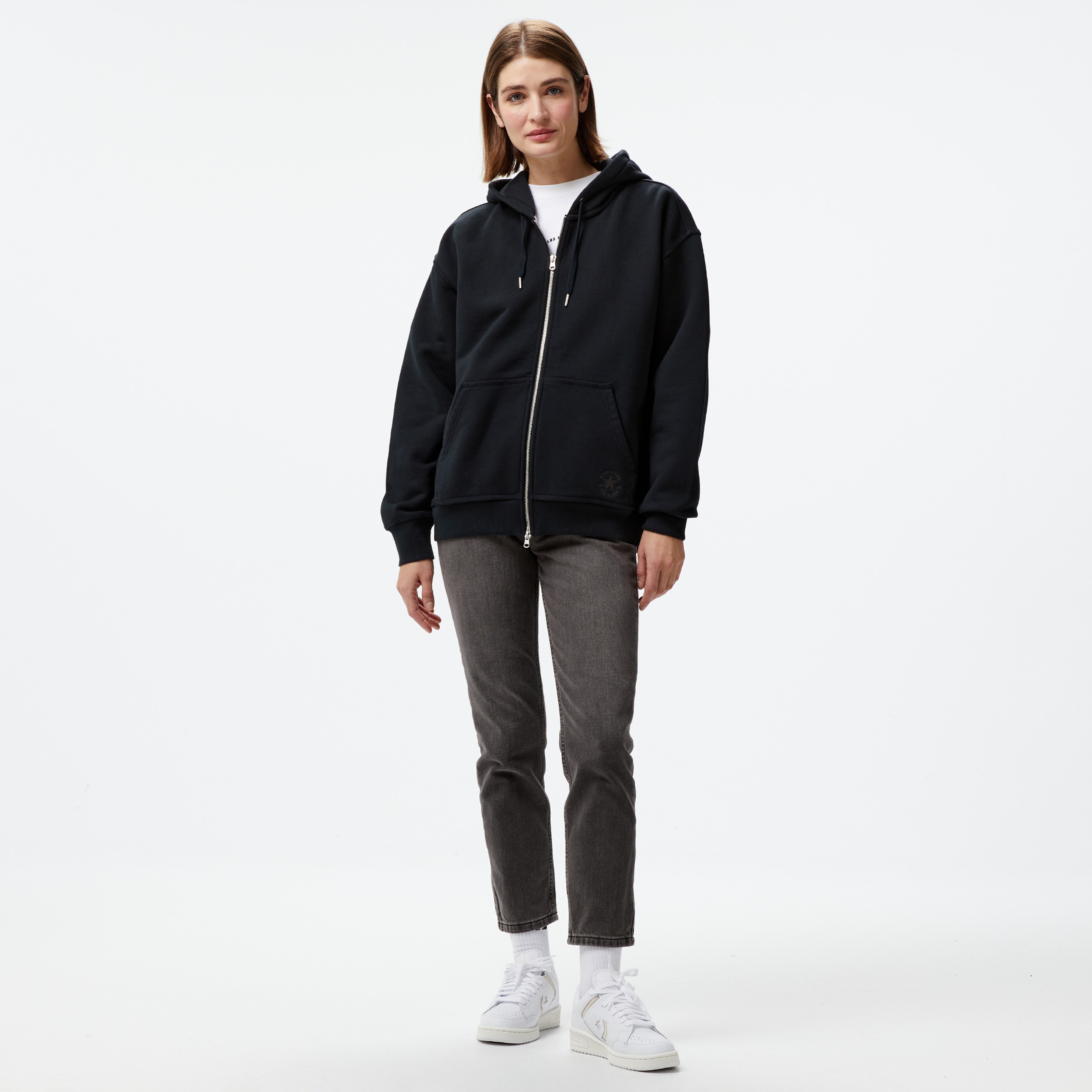 Converse Classic Unisex Siyah Sweatshirt