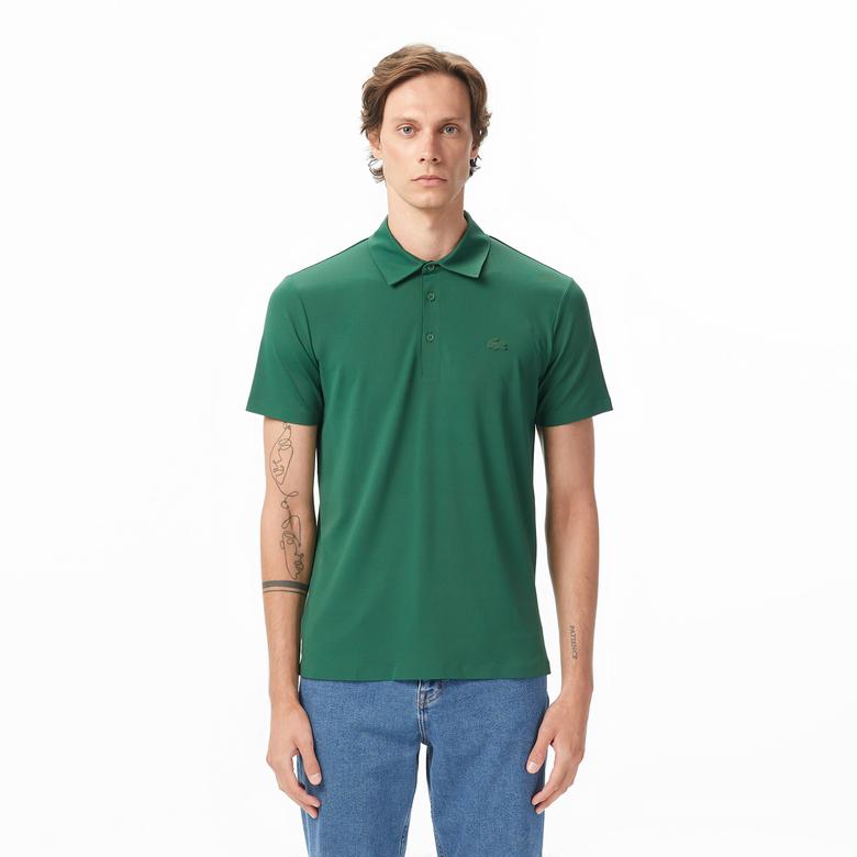 Erkek Regular Fit Yeşil Polo