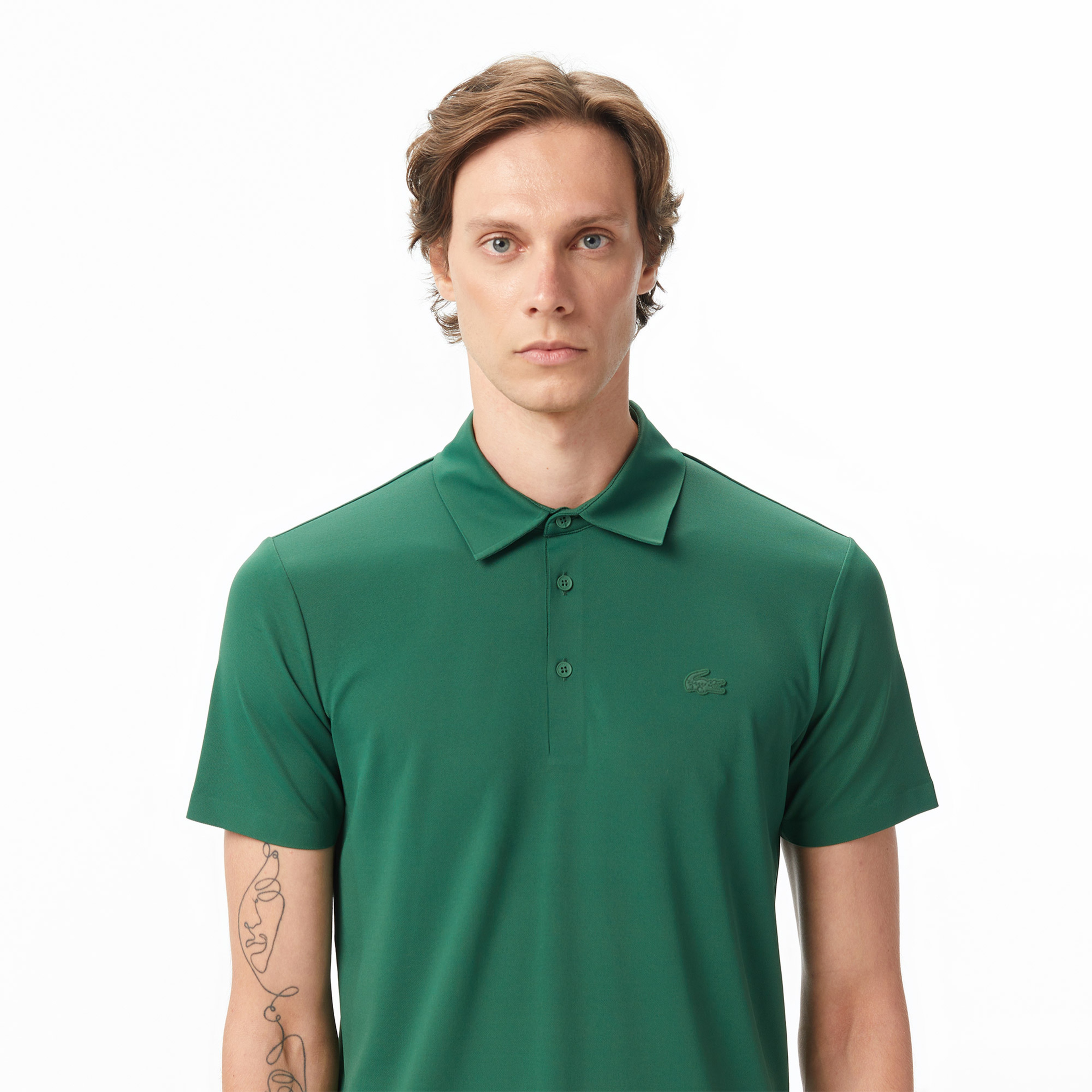 Erkek Regular Fit Yeşil Polo