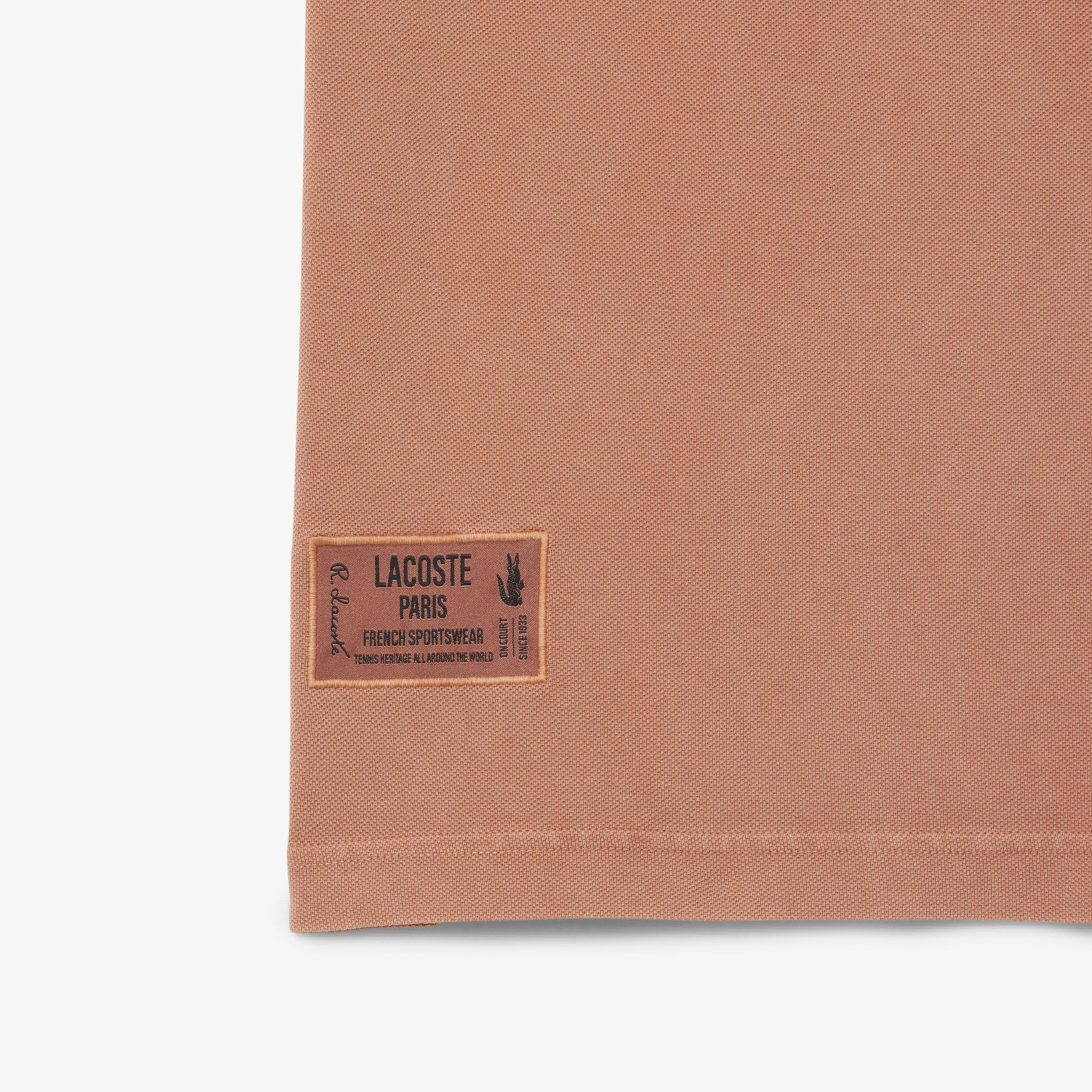 L.12.12 Erkek Classic Fit Kahverengi Polo