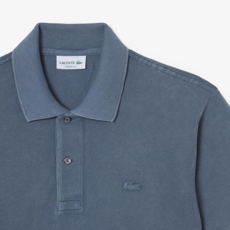 L.12.12 Erkek Classic Fit Mavi Polo