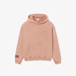 Erkek Loose Fit Kapüşonlu Kahverengi Sweatshirt