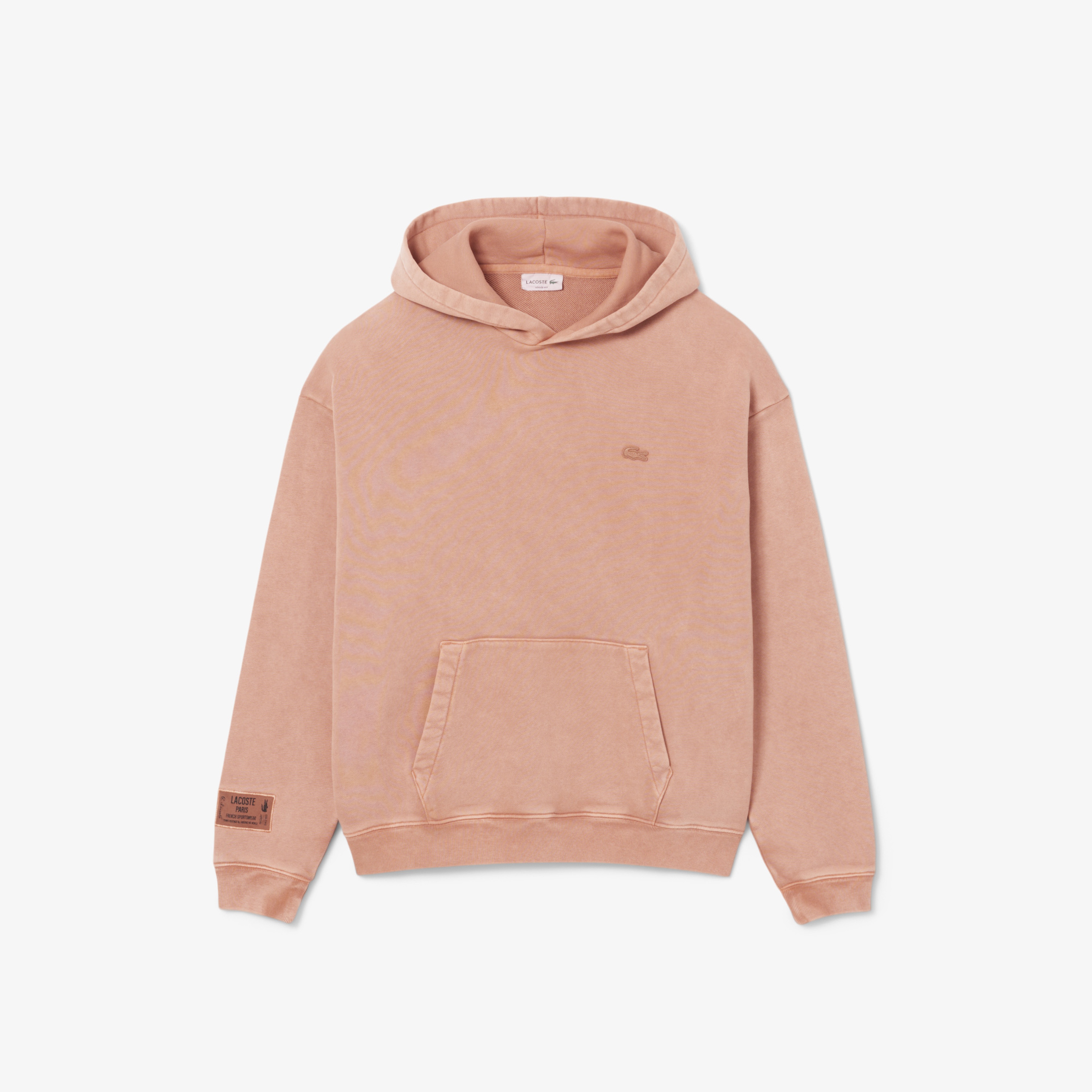 Erkek Loose Fit Kapüşonlu Kahverengi Sweatshirt