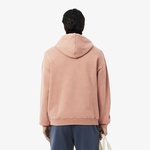 Erkek Loose Fit Kapüşonlu Kahverengi Sweatshirt