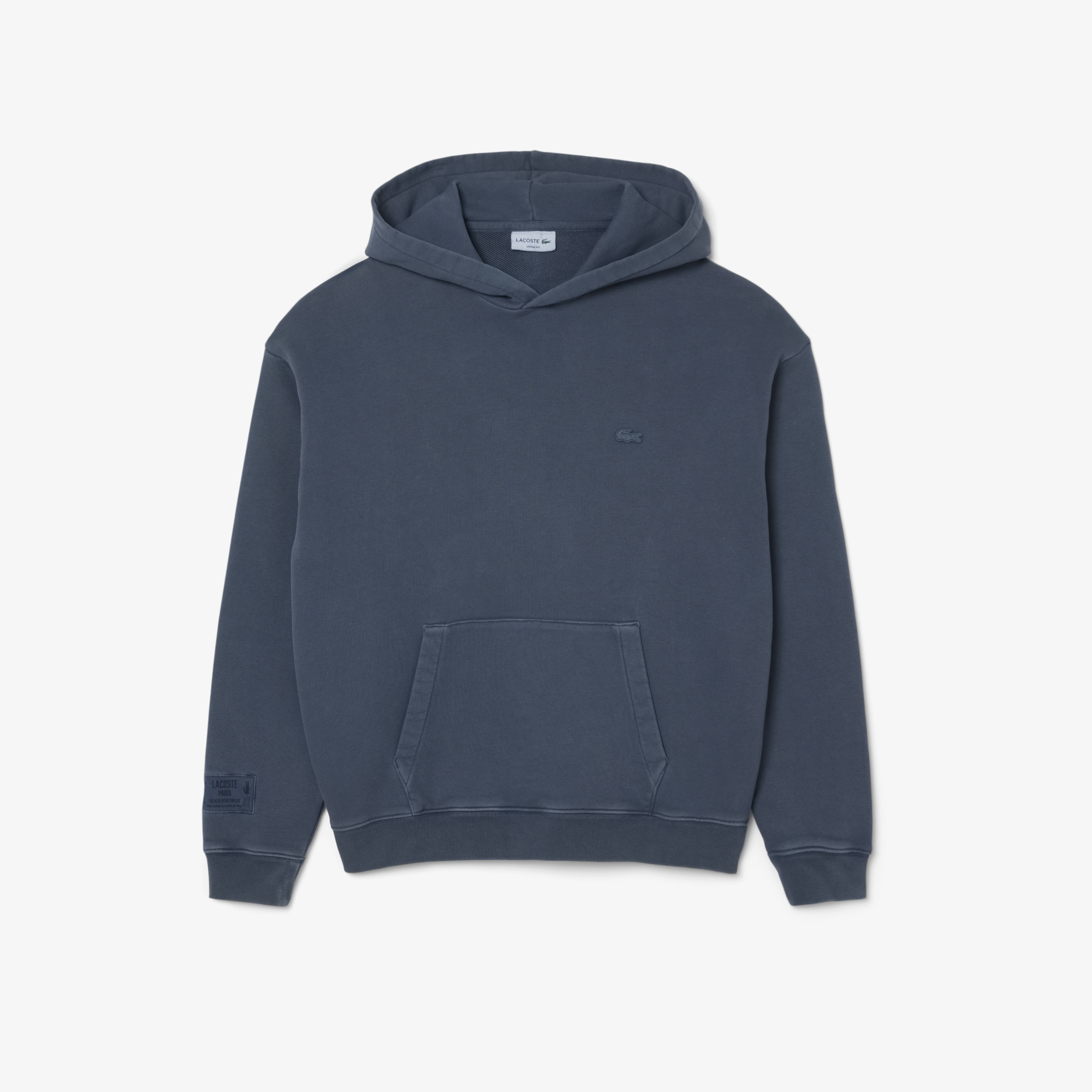 Erkek Loose Fit Kapüşonlu Lacivert Sweatshirt