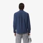 Erkek Relaxed Fit Mavi Gömlek