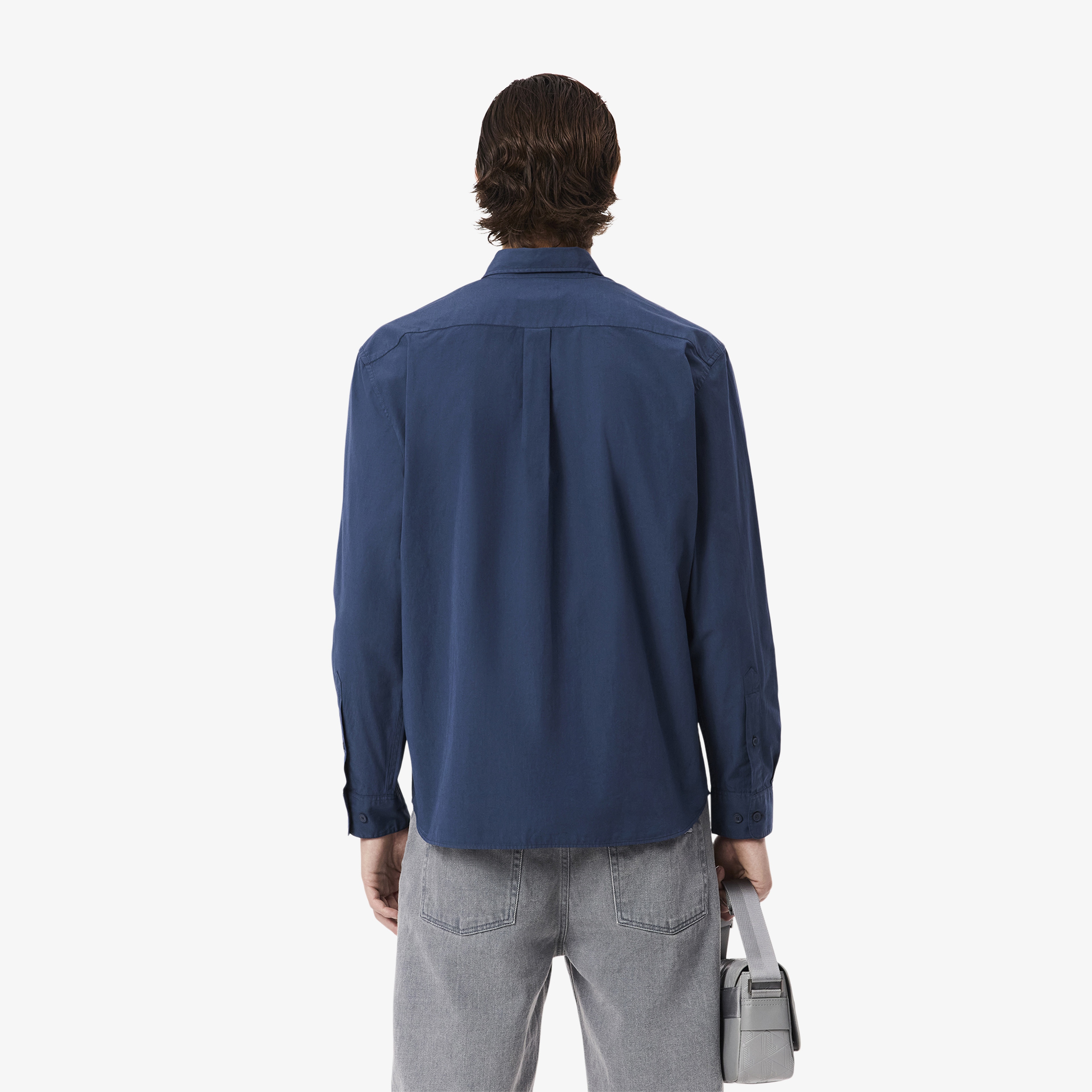 Erkek Relaxed Fit Mavi Gömlek