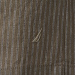 Nautica Kadın Kahverengi Relaxed Fit Çizgili Şort