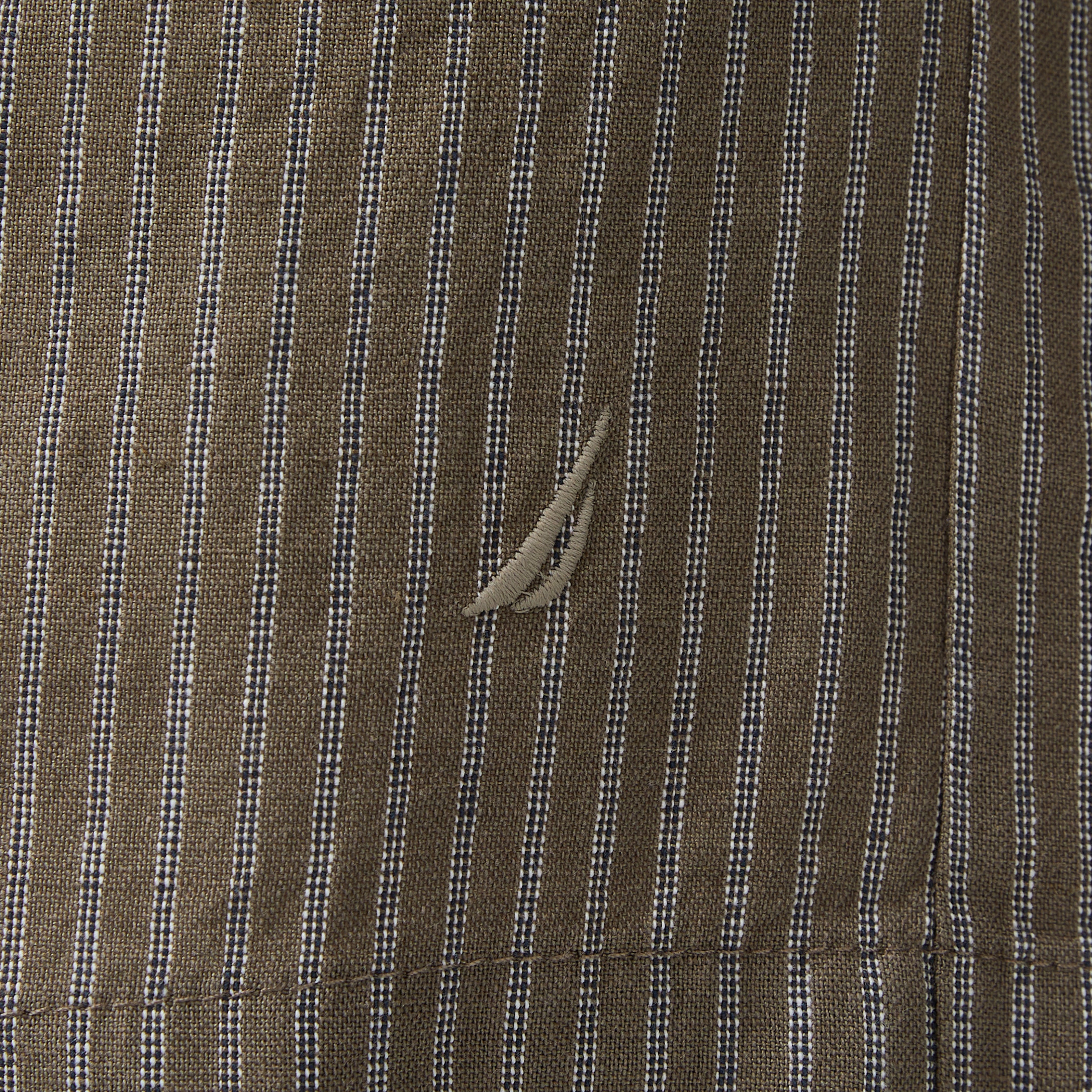 Nautica Kadın Kahverengi Relaxed Fit Çizgili Şort