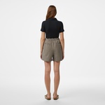 Nautica Kadın Kahverengi Relaxed Fit Çizgili Şort