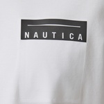 Nautica Erkek Beyaz Regular Fit Baskılı T-Shirt