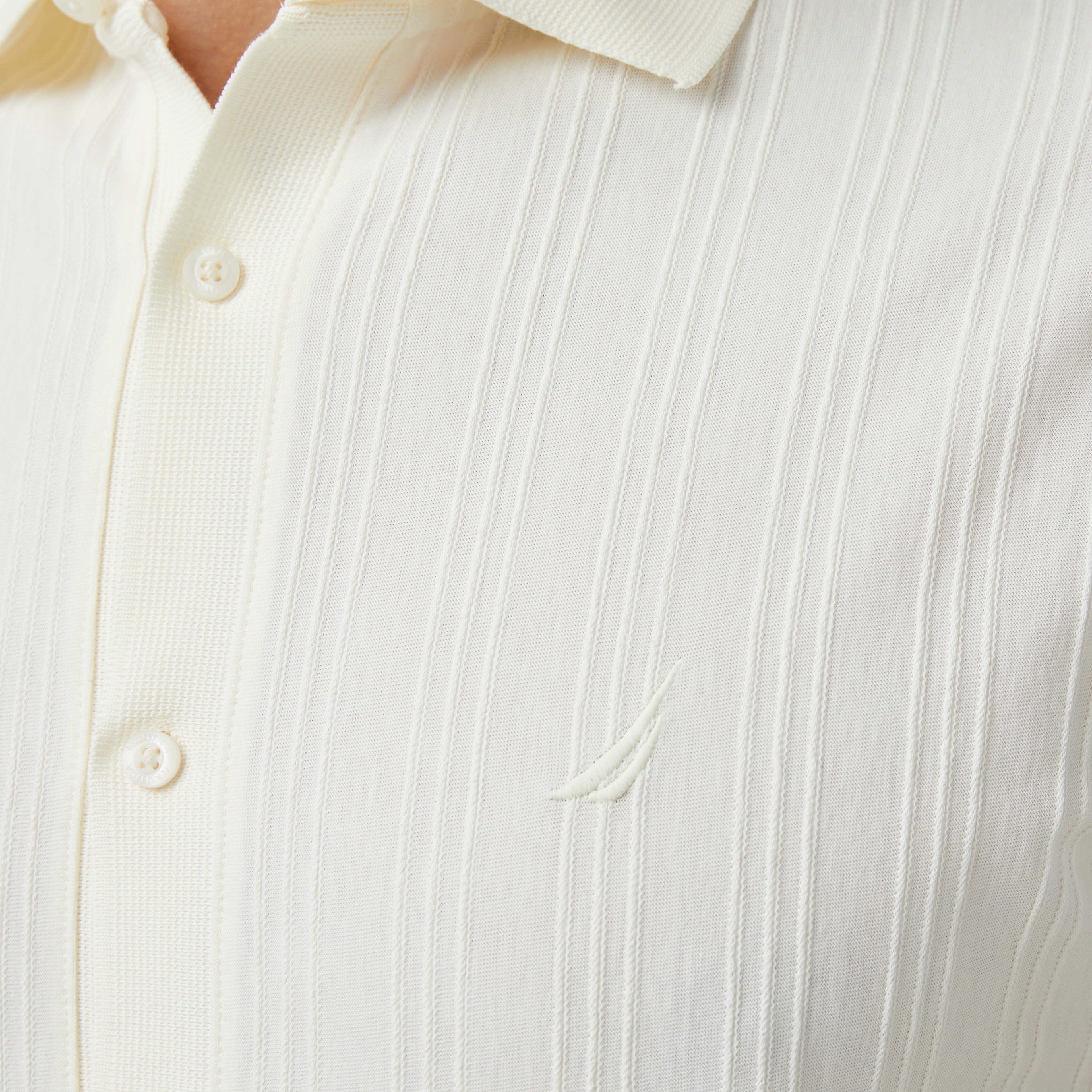 Nautica Erkek Ekru Classic Fit Polo