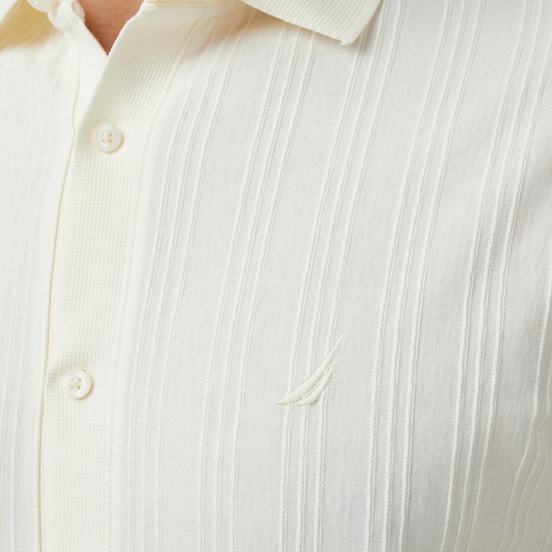 Nautica Erkek Ekru Classic Fit Polo