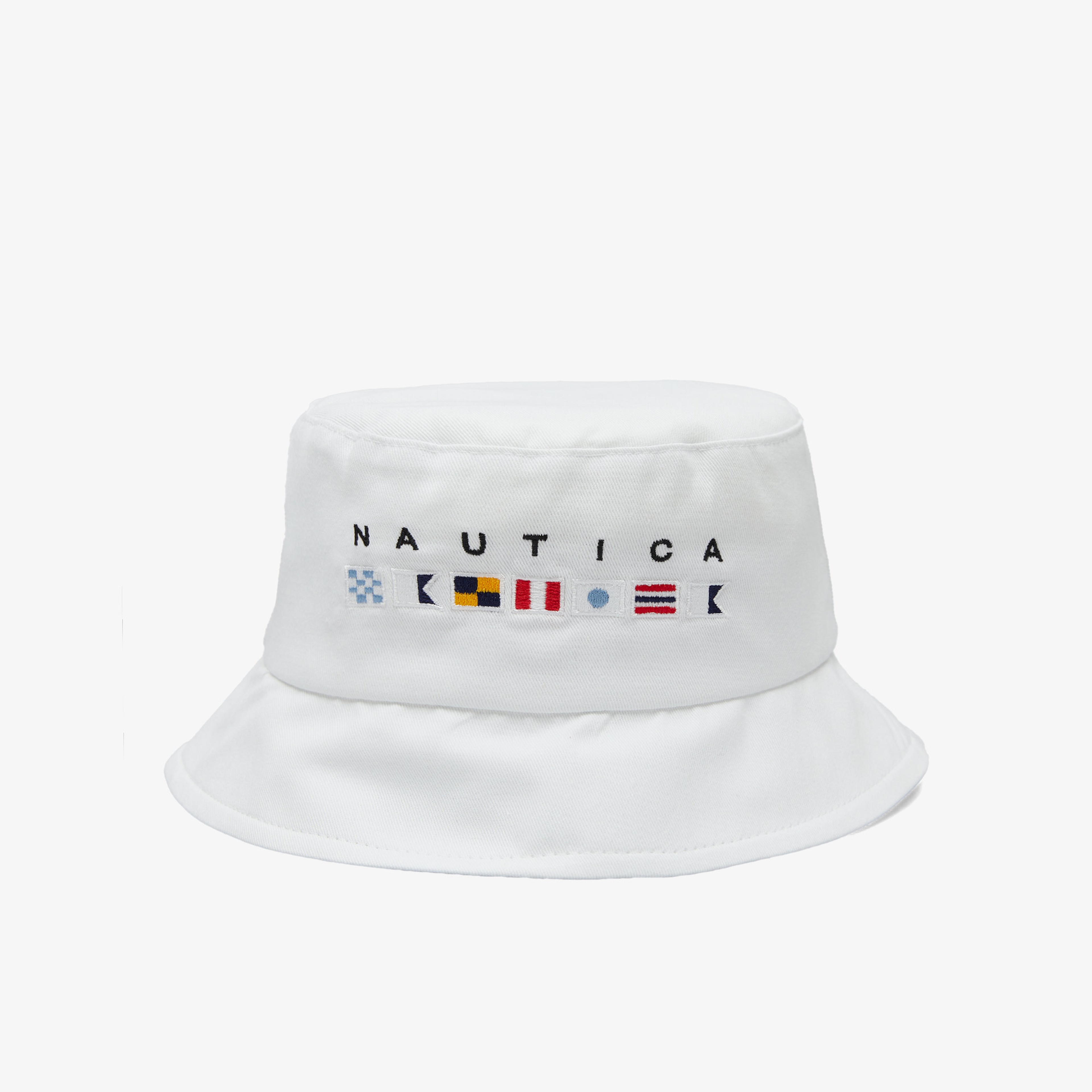 Nautica Unisex Beyaz Baskılı Şapka