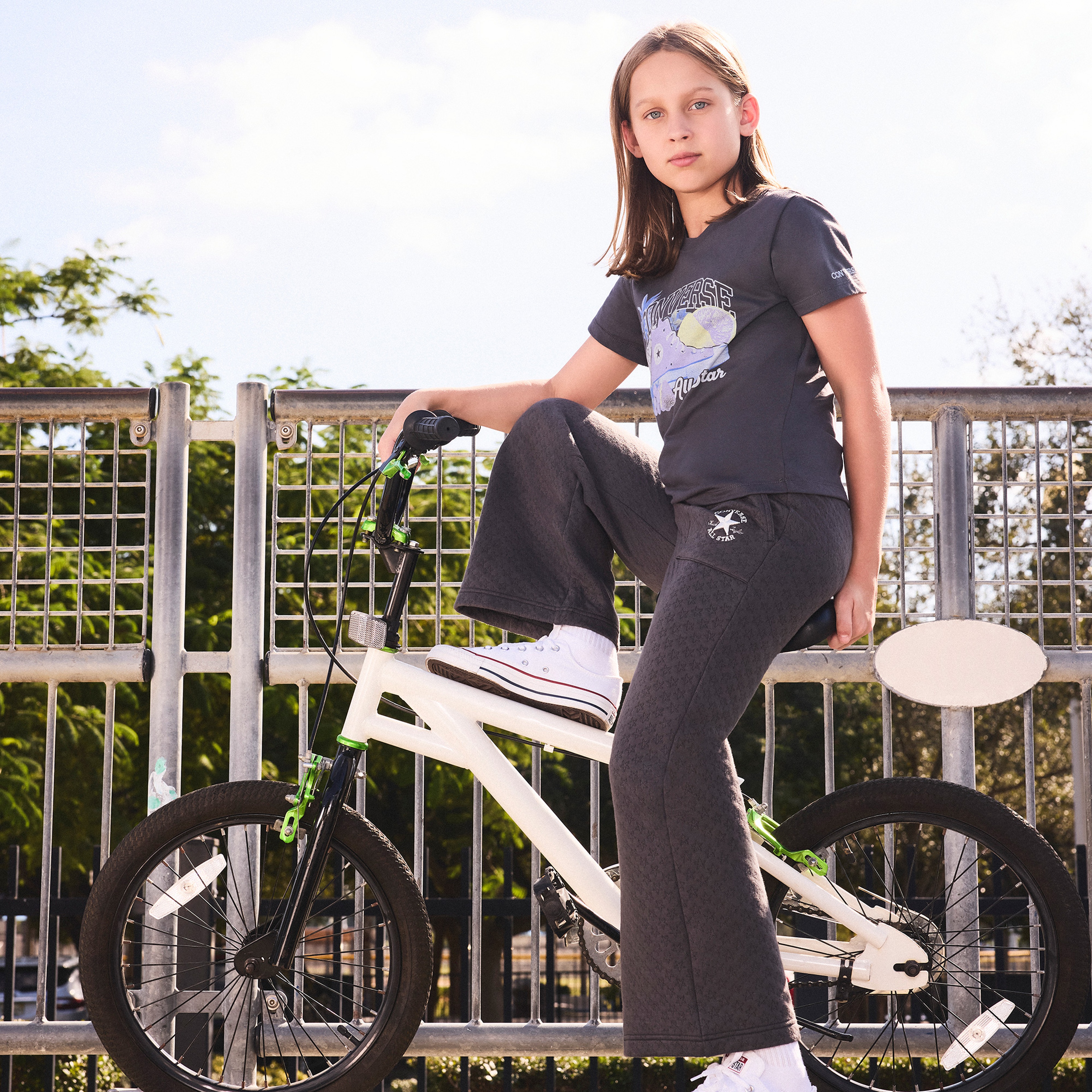 Converse Star Pointelle Çocuk Siyah Eşofman Altı