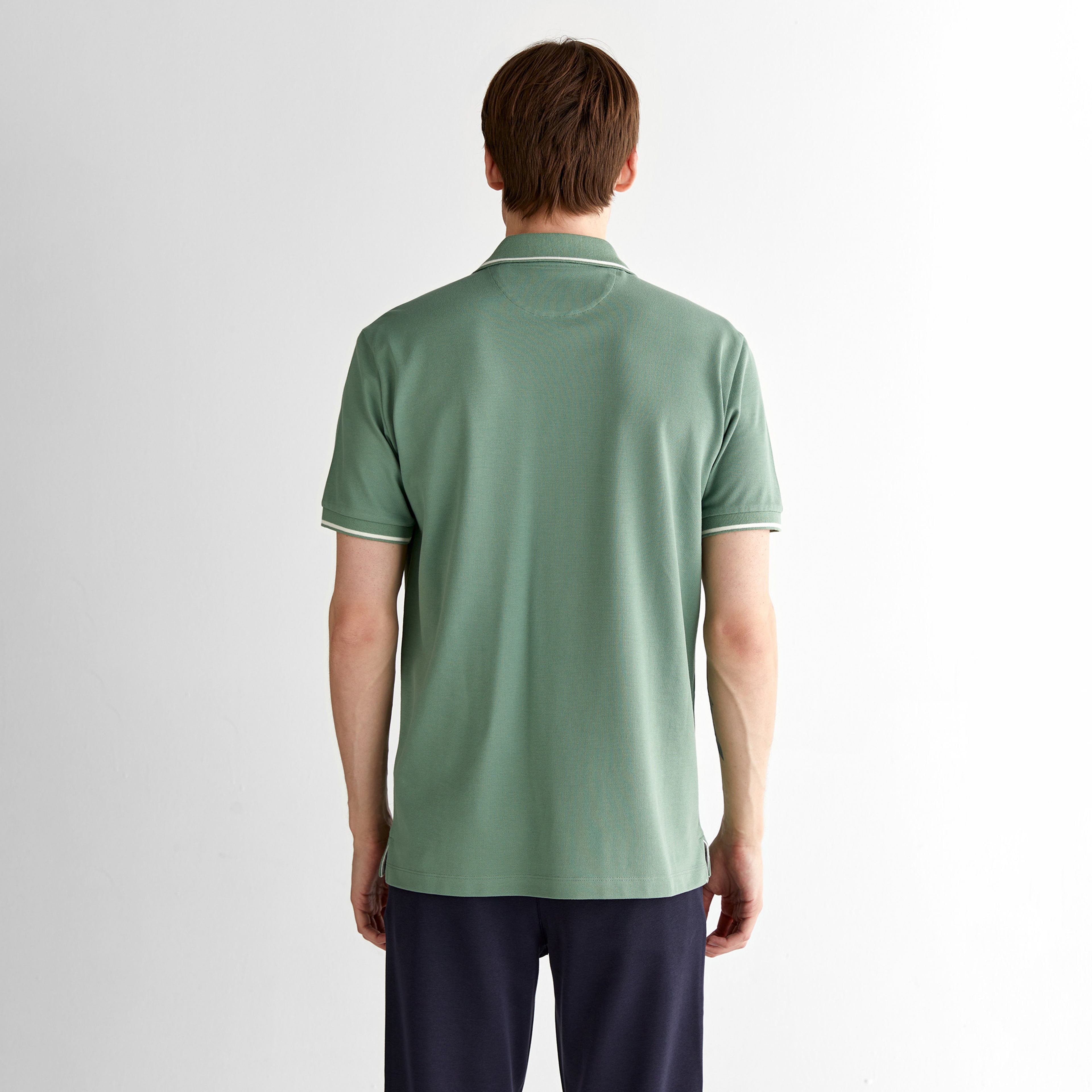 GANT Erkek Yeşil Regular Fit Polo