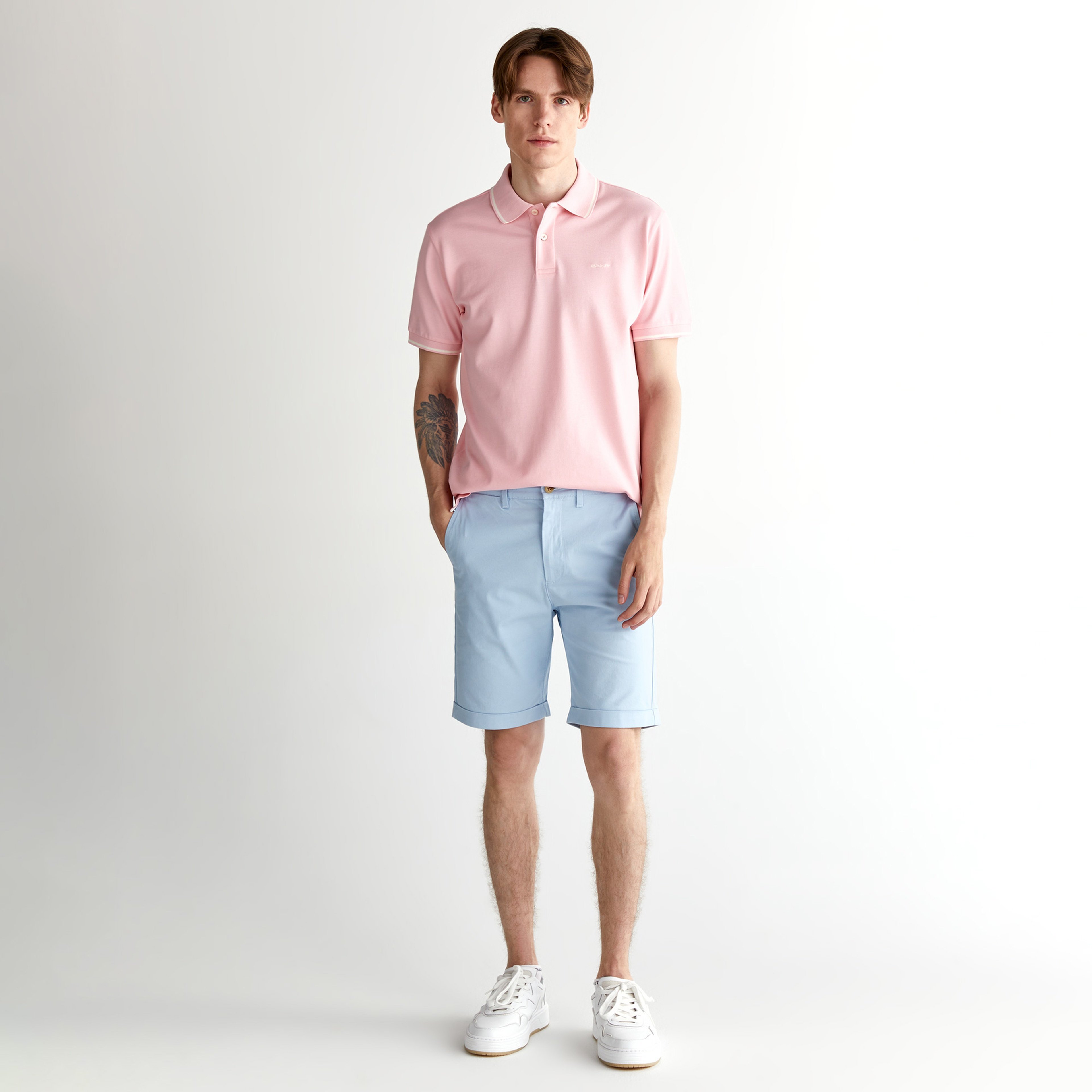GANT Erkek Pembe Regular Fit Polo