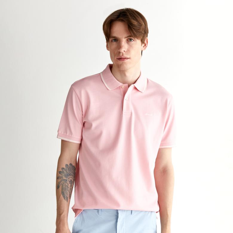 GANT Erkek Pembe Regular Fit Polo