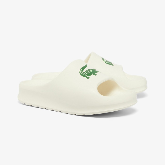 Lacoste Beyaz Lacoste Serve Slide 2.0 Kadın Terlik