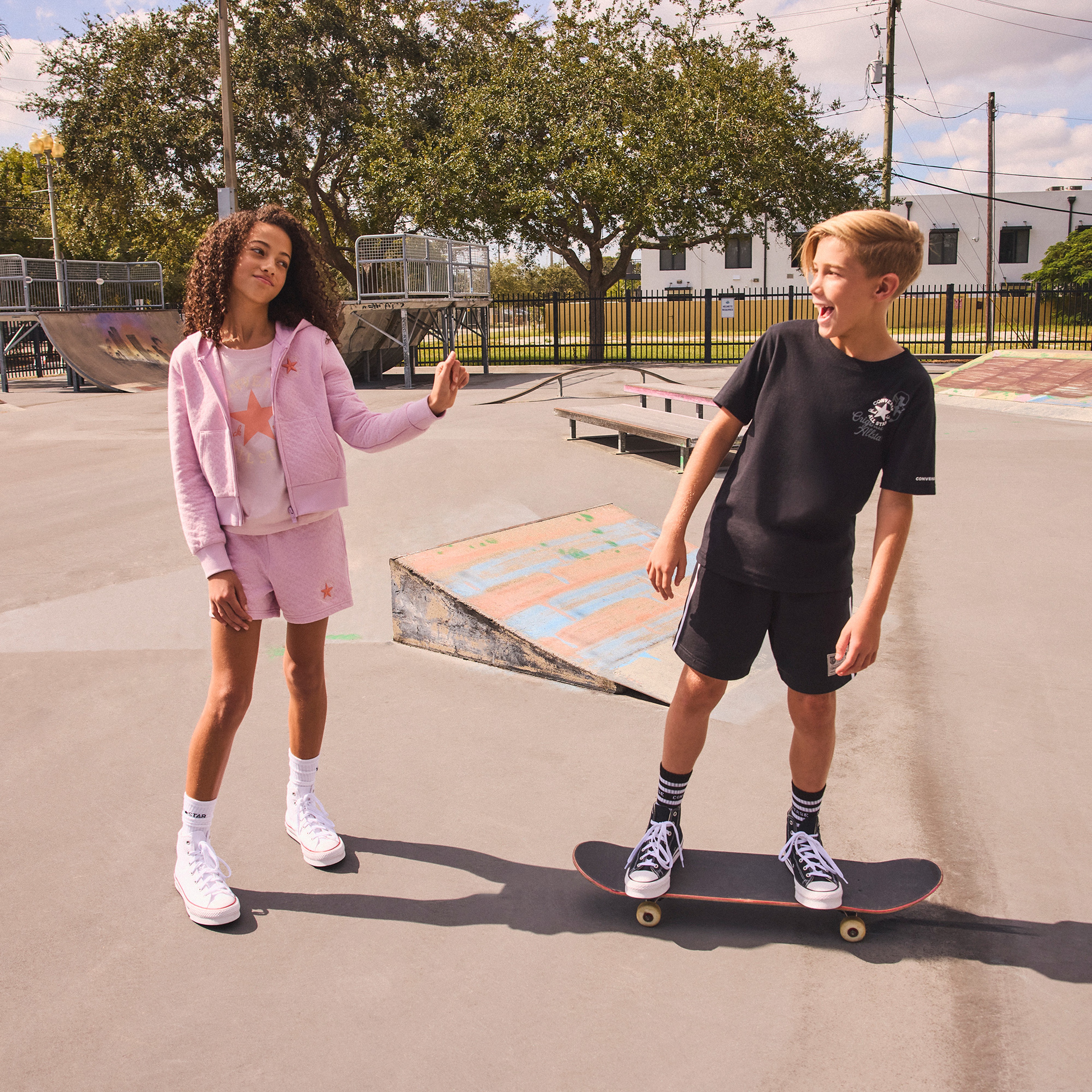 Converse Chuck Taylor Çocuk Pembe T-Shirt