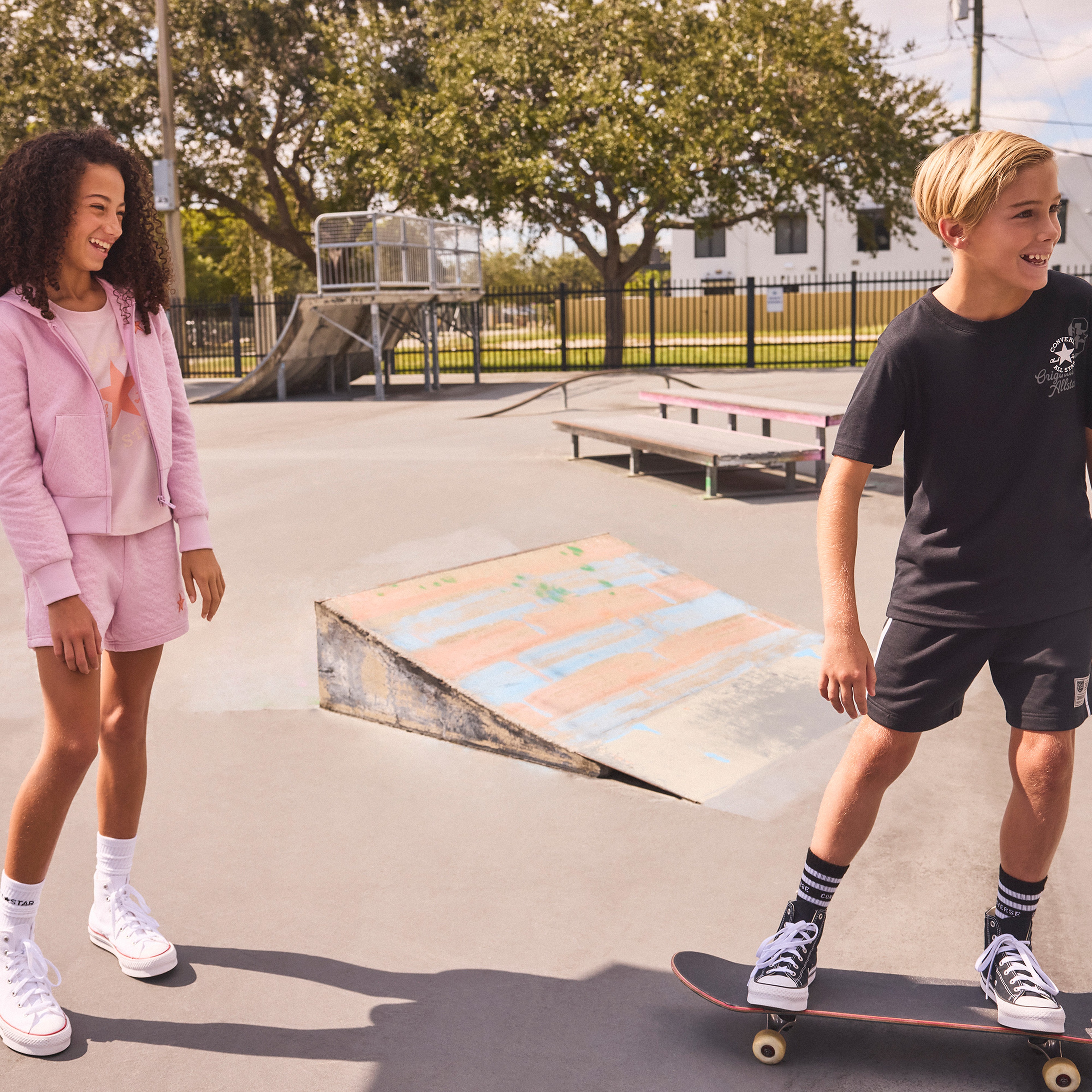 Converse Chuck Taylor Çocuk Pembe T-Shirt