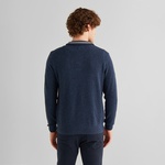 GANT Erkek Lacivert Regular Fit Yarım Fermuarlı Yün Kazak