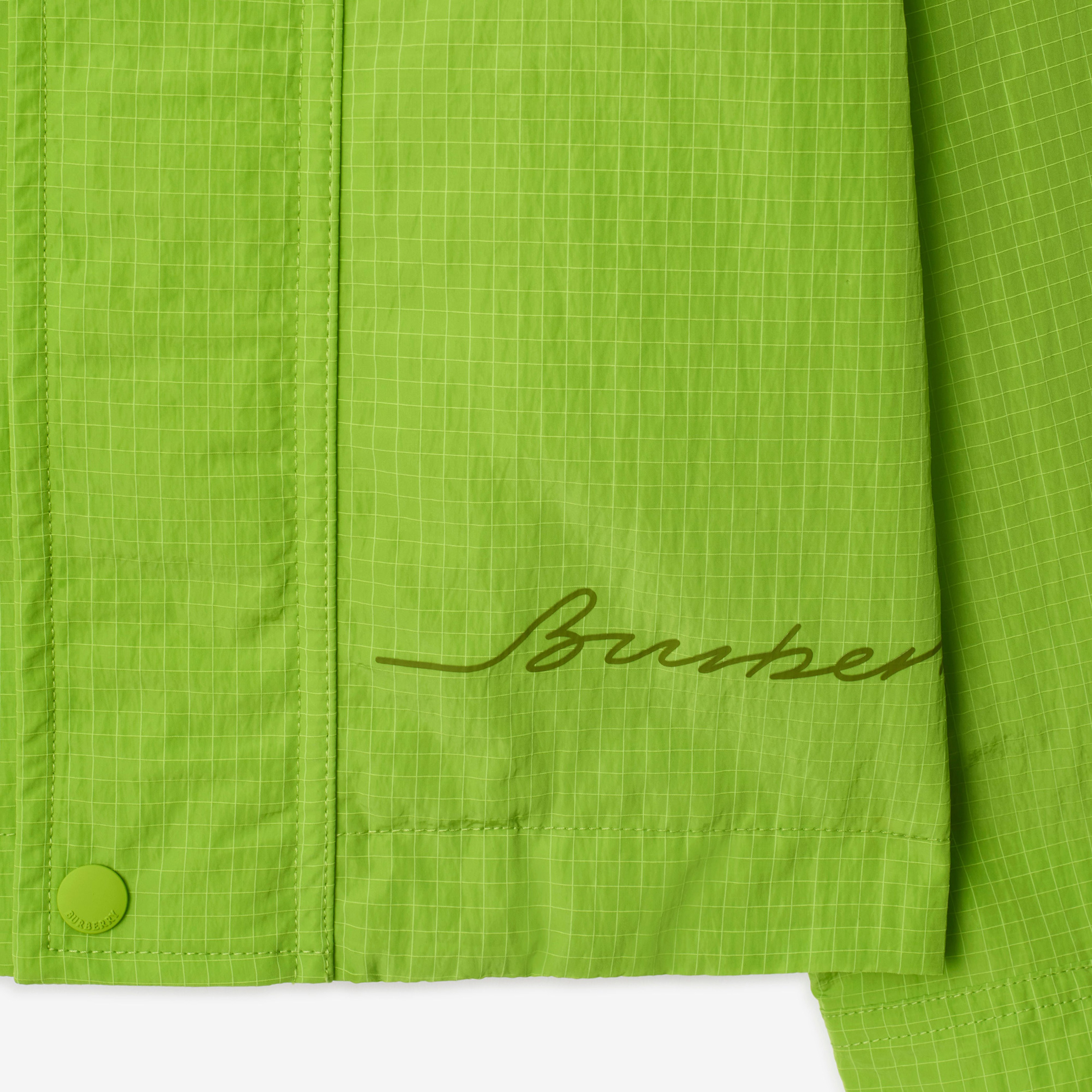 Burberry Charlie Nylon Çocuk Yeşil Mont