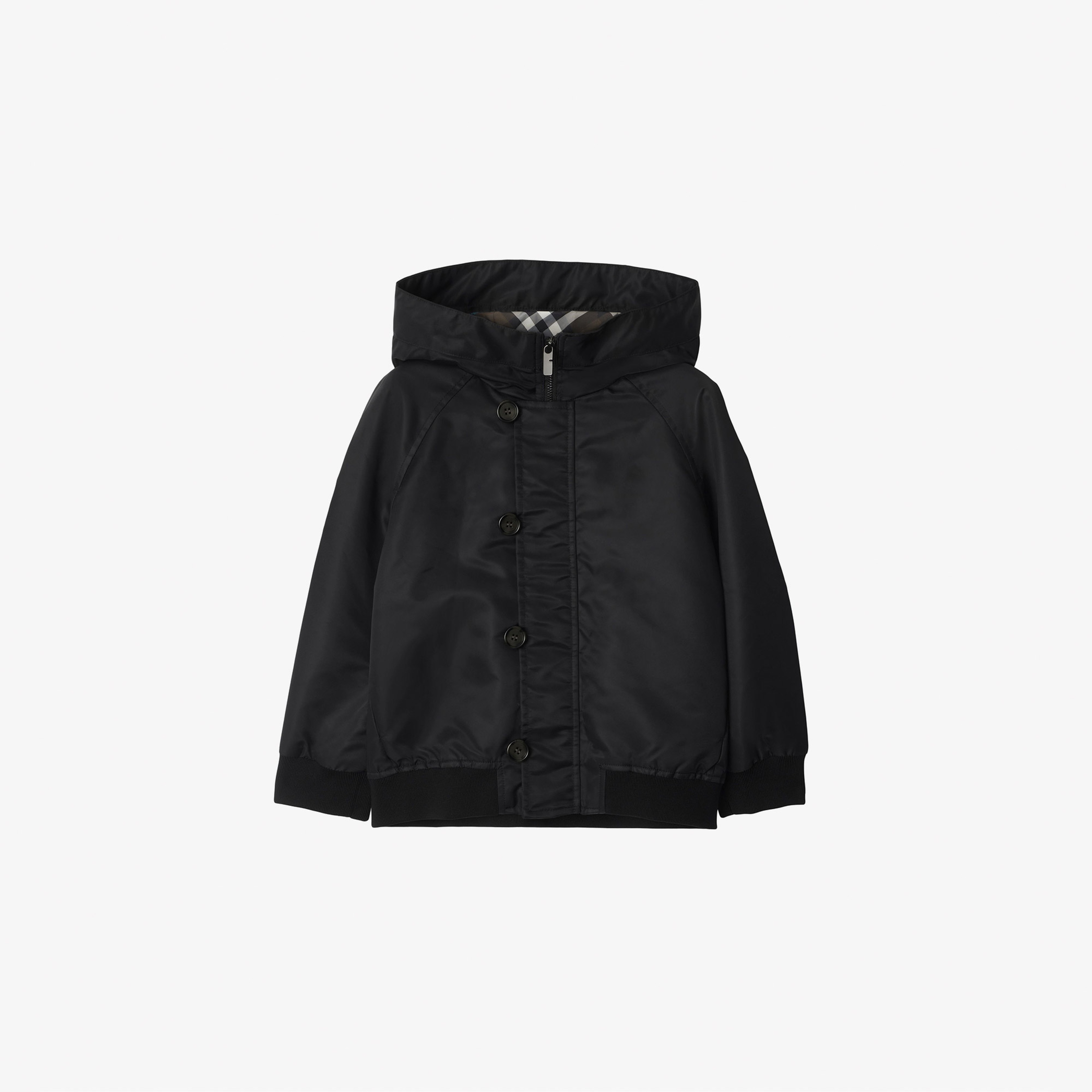 Burberry Bob Nylon Bomber Çocuk Siyah Mont