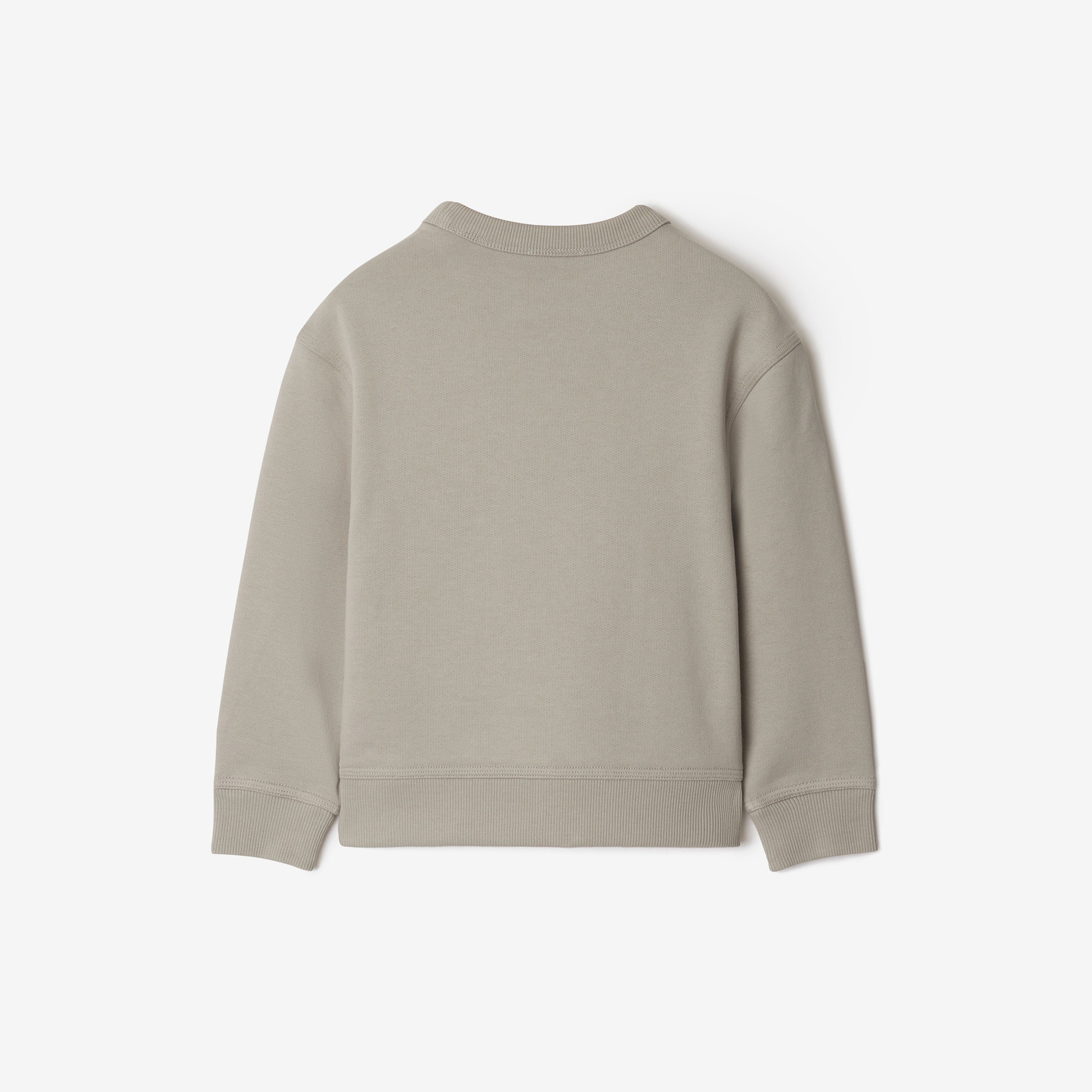 Burberry Mathew Logo Cotton Çocuk Krem Sweatshirt