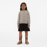 Burberry Mathew Logo Cotton Çocuk Krem Sweatshirt