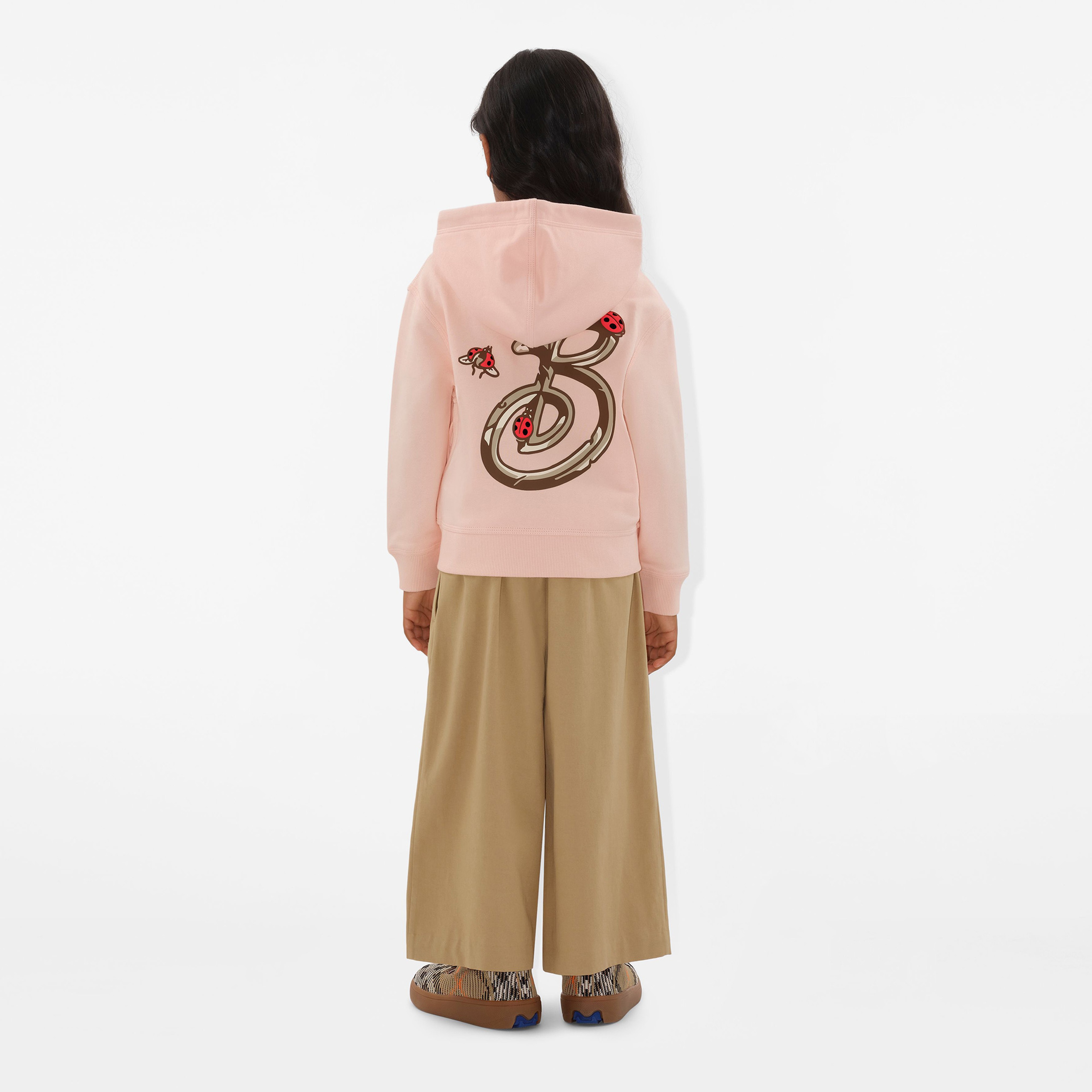 Burberry Clyde Ladybird Ladybug Cotton Zip Çocuk Pembe Hoodie
