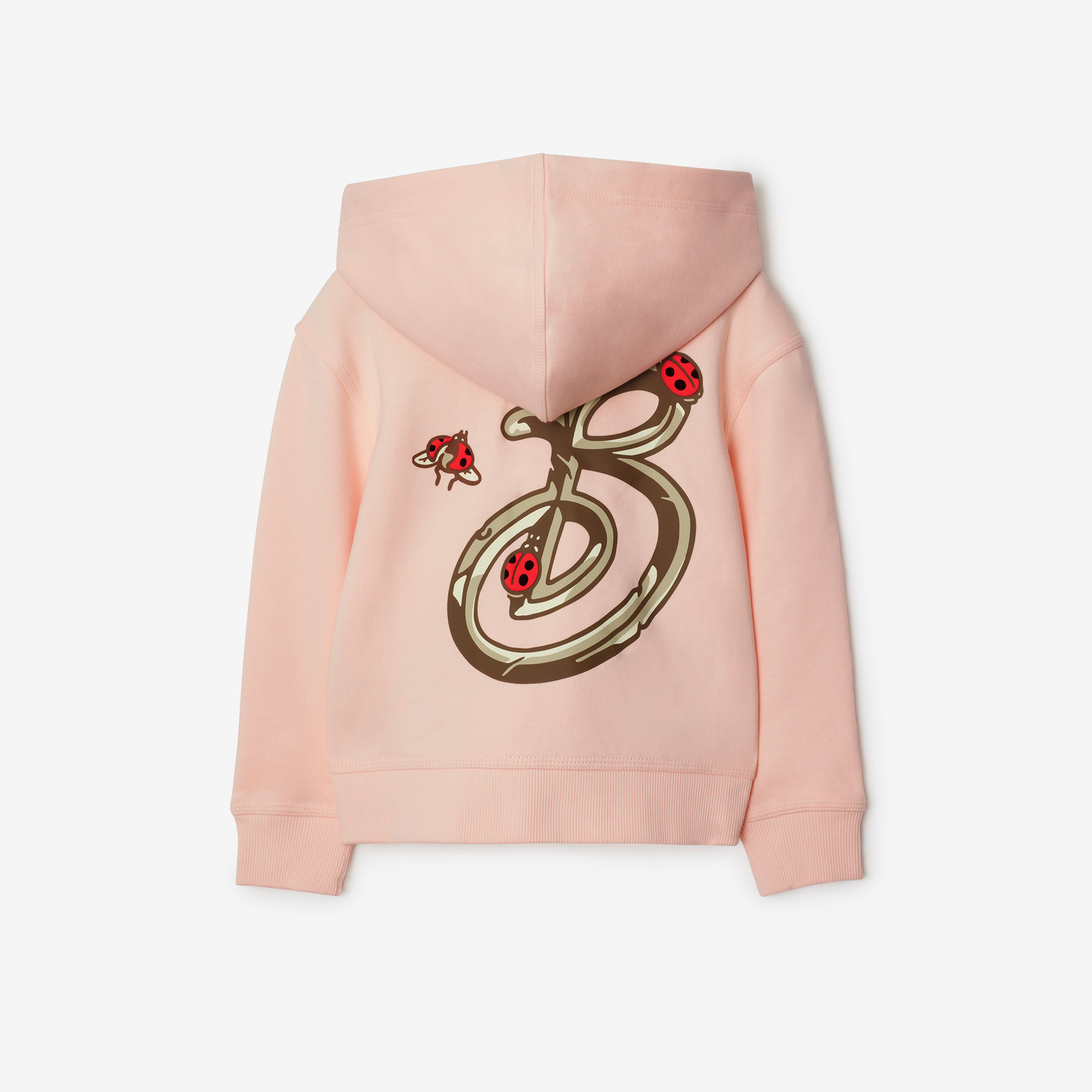 Burberry Clyde Ladybird Ladybug Cotton Zip Çocuk Pembe Hoodie
