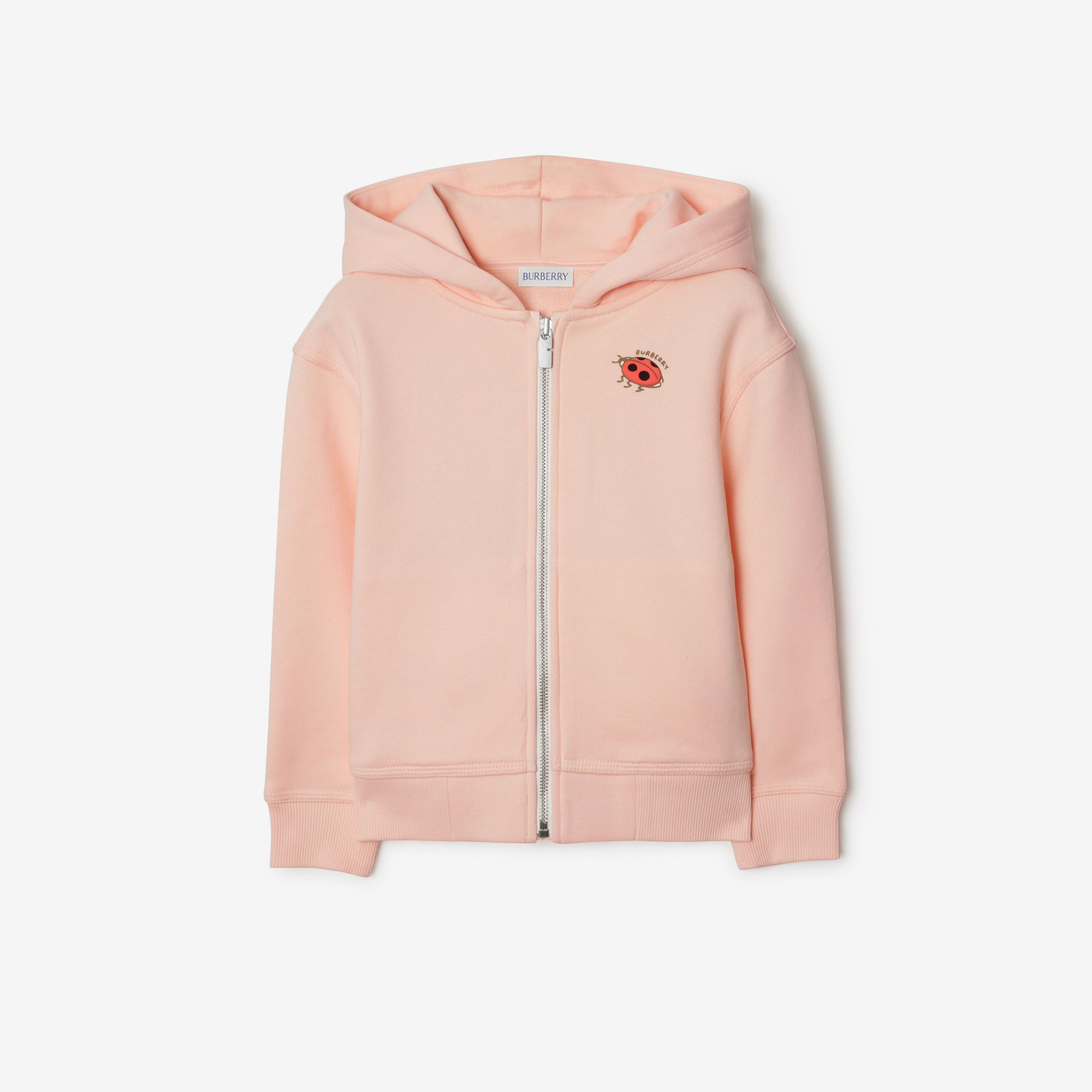 Burberry Clyde Ladybird Ladybug Cotton Zip Çocuk Pembe Hoodie