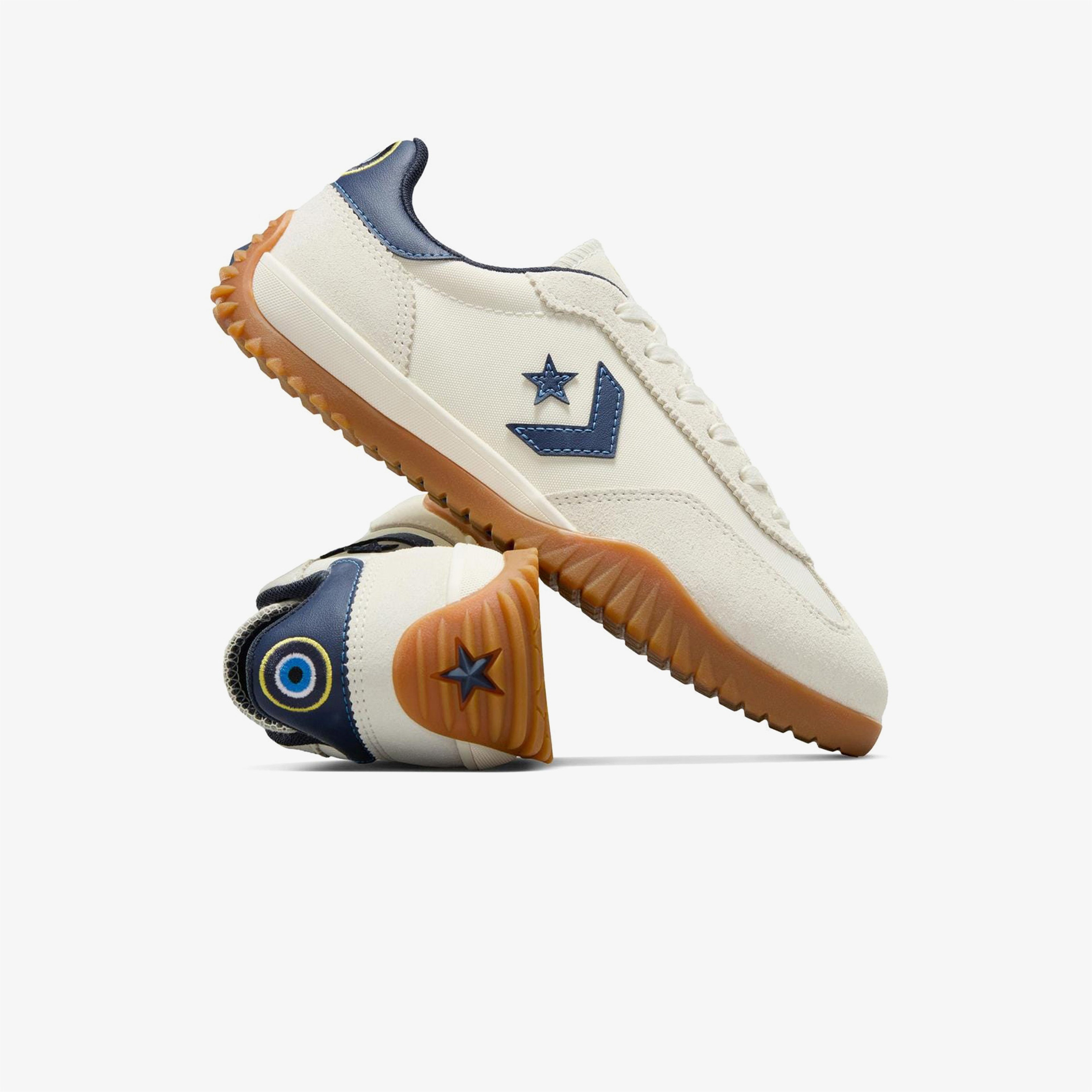 Converse x Evil Eye Run Star Trainer Unisex Bej Süet Sneaker