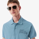 Lacoste L.12.12 Classic Fit Erkek Mavi Polo