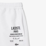 Lacoste Long Print Kadın Beyaz Şort