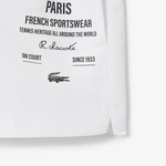 Lacoste Long Print Kadın Beyaz Şort