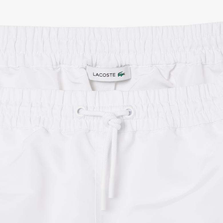 Lacoste Long Print Kadın Beyaz Şort