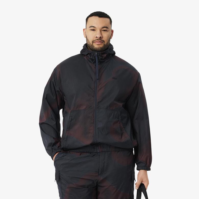 Lacoste Ripstop Naylon Erkek Bordo Ceket