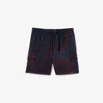 Lacoste Ombre Print Naylon Erkek Bordo Şort