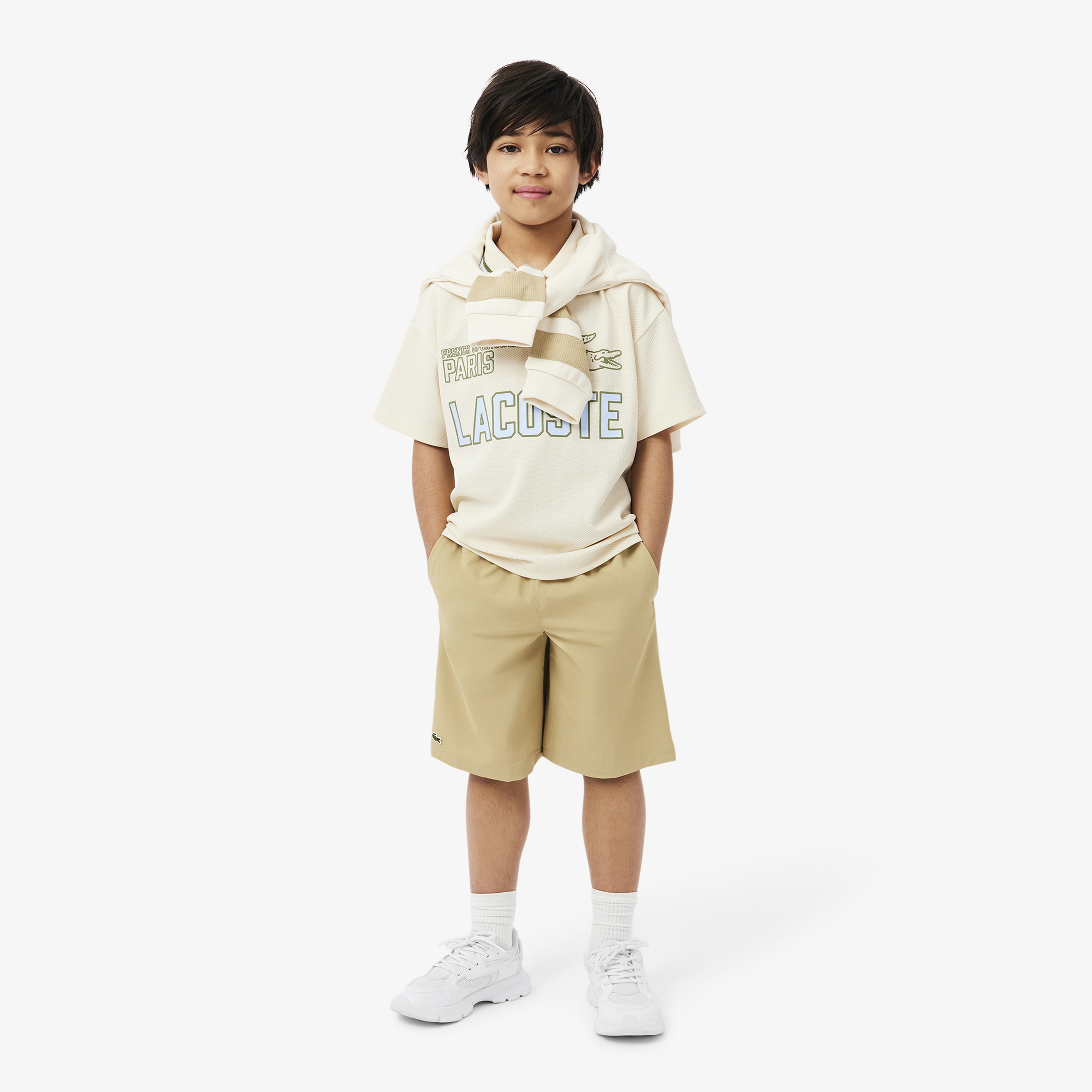 Lacoste L003 Neo Çocuk Beyaz Spor Ayakkabı