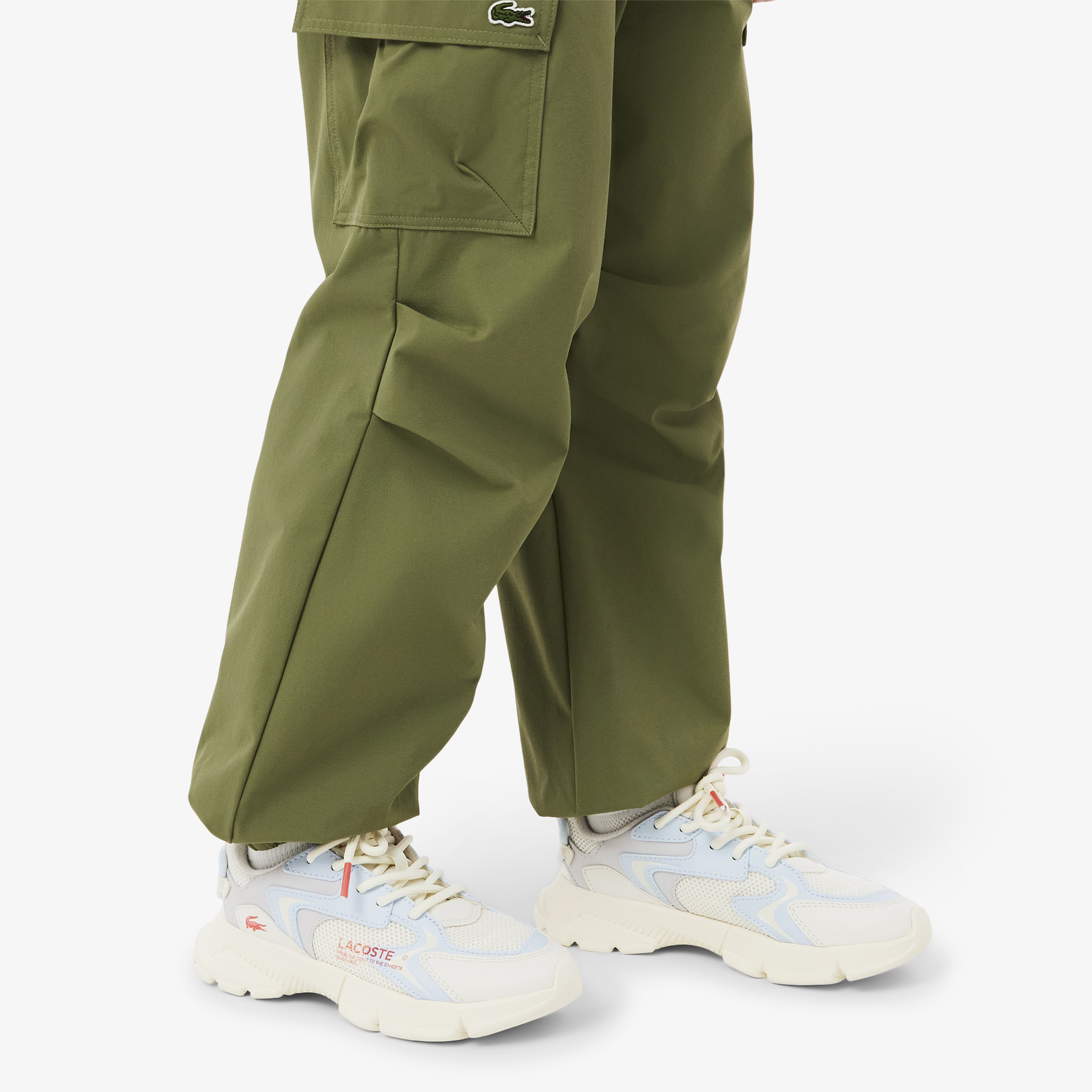 Lacoste L003 Neo Çocuk Gri/Mavi Sneaker