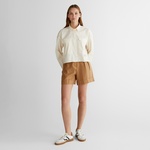 GANT Kadın Krem Klasik Yaka Logolu Gömlek